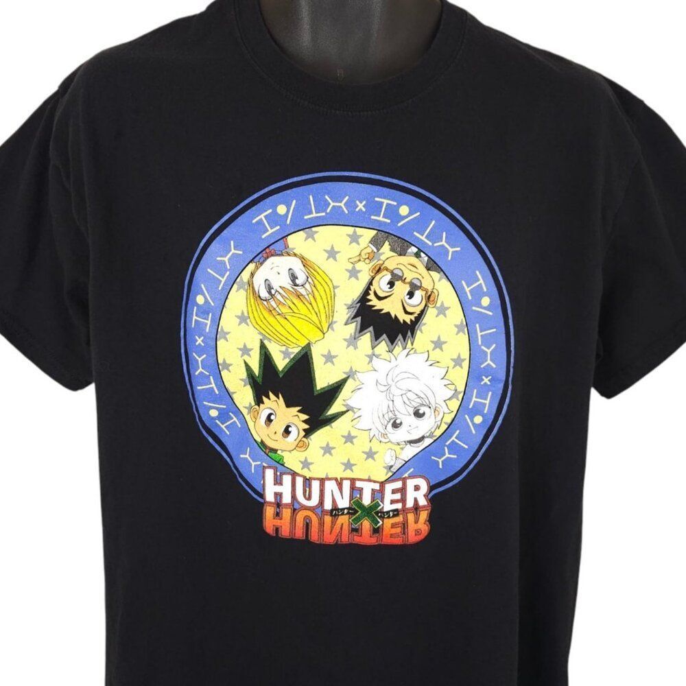 Hunter X Hunter T Shirt Mens Size Large Black Japanese Manga Series Anime